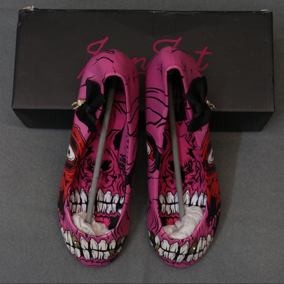 Iron Fist Shoes Iron Fist Gold Digger Pink Zombie Flats Poshmark